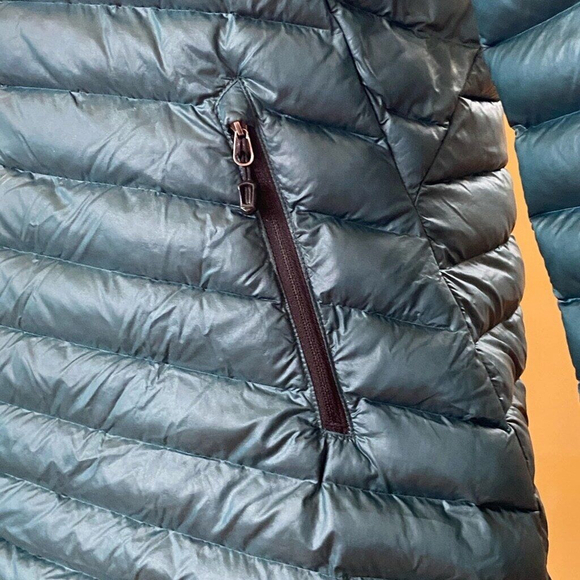 Marmot Women's Echo Featherless Long Teal Puffer Jacket Smalll - Picture 11 of 11